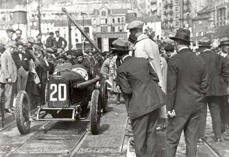 Ignacio Oliden (Sunbeam 3.0 S-6). G.P. de San Sebastián 1924 (Circuito de Lasarte. Memorias de una pasión)
